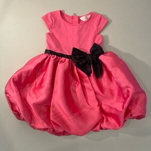 NWOT H&M Bright Pink Flared-Skirt Dress 3T/4T
